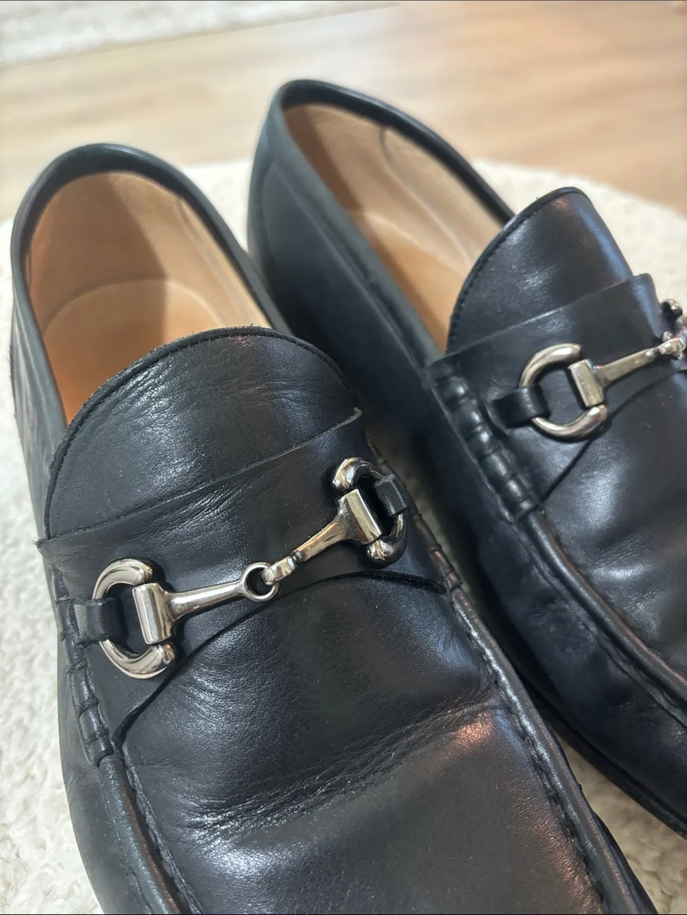 Beckett Simonon Black Leather Bit Loafers